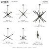 Livex Lighting Soho 4 - Light Wall Light in  Black Chrome - 3 of 4