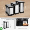 Kitchen Trash Can 2 x 7.93 Gal (2 x 30L) Dual Trash Can with Recycle Bin Stainless Steel Garbage Can - 2 of 4