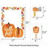 Big Dot of Happiness Fall Pumpkin - Halloween or Thanksgiving Party Selfie Photo Booth Picture Frame and Props - Printed on Sturdy Material - image 4 of 4