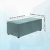 Unique Bargains Stretchy Soft Comfortable Rectangular Foot Stool Cover - 2 of 4