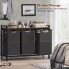 Heybly Laundry Basket,2 x 18.5 Gal Laundry Separator Hamper with Heavy Duty Rolling Wheels - 2 of 3