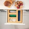 Bamboo Food Bag Storage Organizer for Kitchen Drawer, Durable, Non-Slip Plastic Bag Dispenser for Gallon, Quart, Sandwich & Snack Storage Organizer - 4 of 4