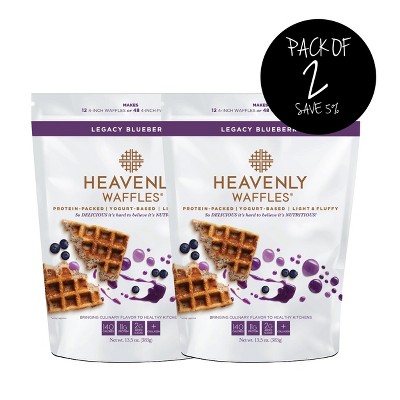 Heavenly Waffles 13.5 oz Blueberry Waffle Mix - Pack of 2