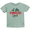 The Juniper Shop Eat Sleep Gymnastics Repeat Youth Short Sleeve Tee - 2 of 4