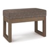 NicBex 26.6" Storage Bench Rectangle Footstool Small Ottoman Bench for Bedroom, Entryway - 3 of 4