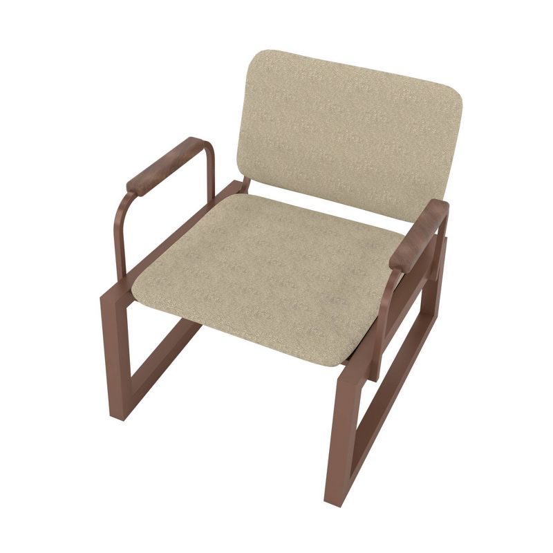 1.0 Whythe Low Accent Chair Natural Linen/Corten - Manhattan Comfort, 4 of 8
