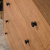 GlasFlength Decorative Storage Cabinets Drawer Chest Practical Simple Design Saves Space Effectively Fits Bedroom Office, Brown, 47.01"*19.45"*30.12" - 2 of 4