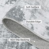 Area Rug Washable Rug for Living Room Bedroom, Distressed Contemporary Modern Abstract Rug Low Pile Carpet - 3 of 4