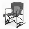 ALEXOUN Outdoor Camping Lounge Chair Portable Folding Chair with Solid,Durable Armrests,Drink Holder & Comfortable,Backrest 250 lbs Capacity - 3 of 4