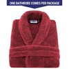 American Soft Linen Turkish Warm Fleece Bathrobe, Mens and Womens Robes, 1 Piece Shawl Collar  Adult Matching Couple Robes for your Bathroom - 2 of 4