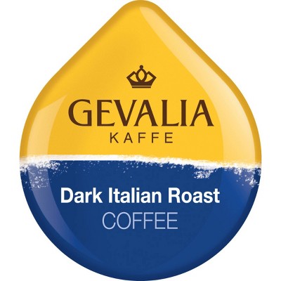 Tassimo Gevalia Kaffe Dark Roast Italian Roast Extra Bold Roast - T-Disc Coffee Pods - 12ct