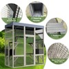 Gulches Large Wooden Outdoor Catio for Cats with Waterproof Roof and Two Houses - 4 of 4