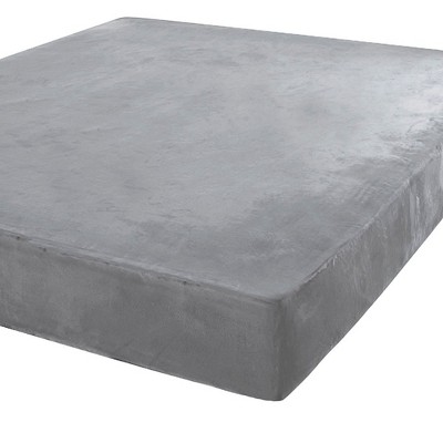 Unique Bargains Velvet Waterproof Bed Cover Fitted Sheet, King, Gray 