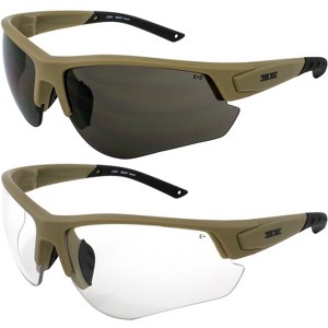 2 Pairs of Epoch Eyewear Grunt Sunglasses with Yellow, Clear Lenses - 1 of 4