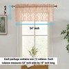 HLC.ME Isabella Floral Rod Pocket Lace Sheer Short Valance for Small Windows, Kitchen and Bathroom - 54 W x 18 L - 2 of 4