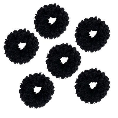 Kitsch Organic Cotton Fluffy Ponies 6pc- Black