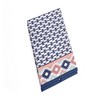 Bacati - Emma Kilim Coral/Mint/Navy Collapsible Laundry Hamper - 3 of 4