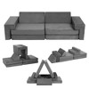 8 Piece Soft Modular Kids Play Couch for Boys and Girls - 2 of 4