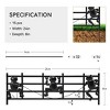 15 Panels 8ft(L) x24in(H) Decorative Garden Fence Animal Barrier Fence,T Shape Flower Bed Fencing Barrier,Frog Pattern - 2 of 4