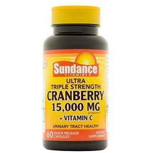 Sundance Vitamins Triple Strength Cranberry + Vitamin C Capsules 15000mg, 60 Ct - 1 of 4