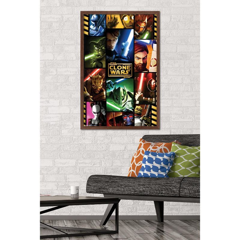 Trends International Star Wars: The Clone Wars - Grid Framed Wall Poster Prints, 2 of 7