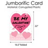 Big Dot of Happiness Be My Galentine - Valentine's Day Giant Greeting Card - Big Shaped Jumborific Card - image 4 of 4