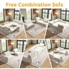 SYFERLORY Convertible 2-Seater Modular Sofa Bed £¬Corduroy Fabric for Living Room - 3 of 4