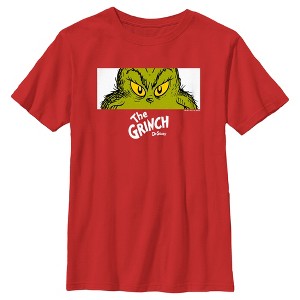 Boy's Dr. Seuss Grinch Eyes Crop T-Shirt - 1 of 4