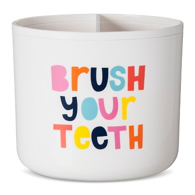 Brush Your Teeth Toothbrush Holder White - Pillowfort™