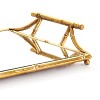 Plum & Post Daphne Mirrored Premium Gold Decorative Table Tabletop Tray w/ Raised Handles - 3 of 3