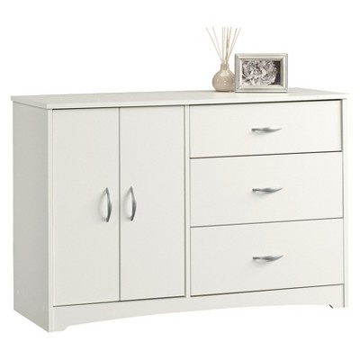 Sauder Beginnings Dresser Soft White Finish Brickseek