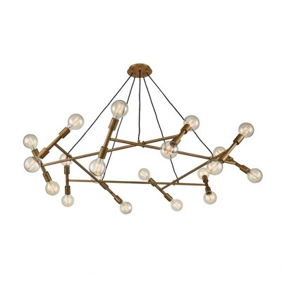 Elk Home Guesting 20 - Light Pendant in  Antique Brass