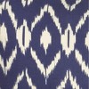 18"x18" Ikat Square Throw Pillow Cover Blue - Rizzy Home: Cotton Canvas, Zipper Closure, Indoor Use - 2 of 4
