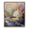 Church in the Country Woven Throw – Scenic Church With Verse by Manual Woodworkers and Weavers - 3 of 3