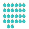 Northlight Small Transparent Finish Glass Christmas Ball Ornaments - 2" (50mm) - Turquoise - 28ct - 2 of 3