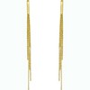 14k Yellow Gold 86mm Multi-Chain Drop Earrings - 3 of 3