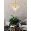 Elegant Lighting Falls 6 light Gold Pendant Clear Royal Cut Crystal - image 4 of 4