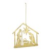 Holy Family Metal Ornament Set Of 12 – Gold Cut Out Design – 4.25 in – Nativity Christmas Decor – By Melrose - 3 of 4