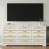 GAOMON 12 Drawer Dresser for Bedroom, Modern Rattan Chest of Drawers, Wood Storage Organizer with Rattan Panel Drawers - 4 of 4
