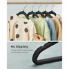 SONGMICS Baby Hangers 50 Pack, Kids Hangers for Closet, Swivel Hooks, Space-Saving Clothes Hangers, Velvet Hangers for Nursery, Non-Slip, - 2 of 4