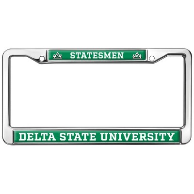 Delta State University Statesman Logo Full Size Standard License Plate Metal Frame