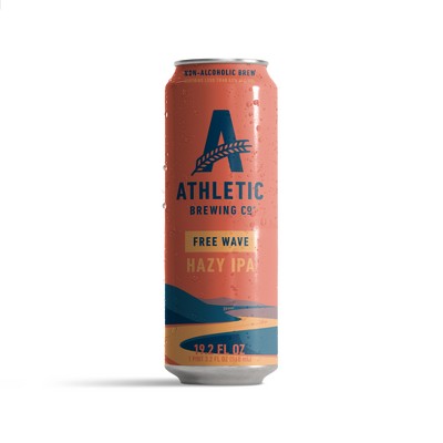 Athletic Brewing Free Wave Hazy Non-Alcoholic Beer - 19.2 fl oz Can
