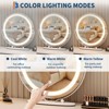 19" Round Vanity Mirror with Lights, Large Vanity Mirror with 3 Color Lighting Dimmable, Smart Touch Control - 4 of 4