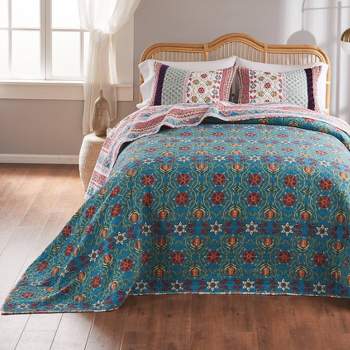 NY&Co. Home Cody 3-Piece Clip Jacquard Cotton Quilt Set, King