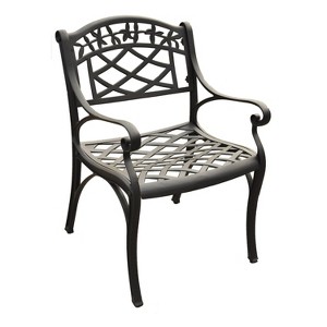 Sedona 2pk Outdoor Armchairs - Black - Crosley - 1 of 4