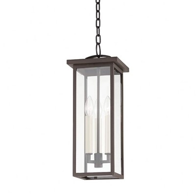 Troy Lighting Eden 3 - Light Pendant in  Bronze Clear Shade