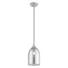 Livex Lighting Art Glass 1 - Light Pendant in  Brushed Nickel - 4 of 4
