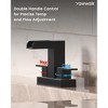 YAWWALK Centerset Double Handle Bathroom Faucet with Waterfall Spout (Valve Included) - 4 of 4