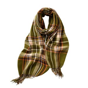 Anna-Kaci Women's Plaid Scarf with Soft Woven Fabric Classic Check Pattern and Cozy Wrap Design - 1 of 3
