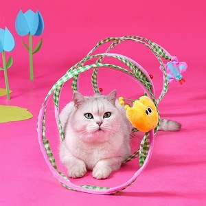 ZEZE Floral Spring Tunnel Toy-Green - 1 of 4